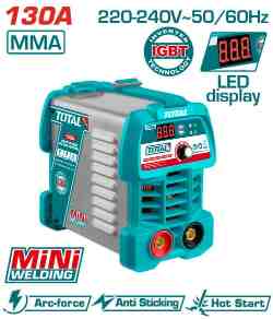 TW213049 - "ТОТАL" Инверторный мини сварочный аппарат 15-130А, 220-240V~50/60Hz.