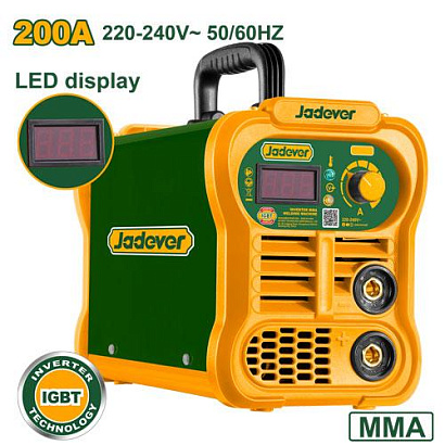 JDWD32001, Jadever, Инверторный сварочный аппарат ММА 200А