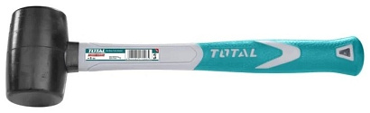 THT76816 - "ТОТАL" Киянка черная 220гр, фибергласовая рукоятка.