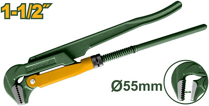 JDPW2115, Jadever, Газовый ключ угловой 90°, 55мм