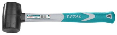THT761616 - "ТОТАL" Киянка черная 450гр, фибергласовая рукоятка.