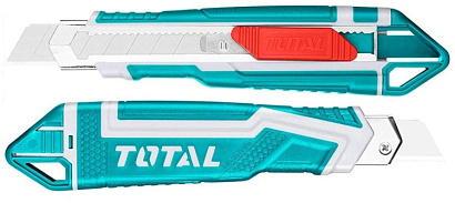 THT511836 - "TOTAL" Нож строительный 169мм, 
лезвие 18мм.