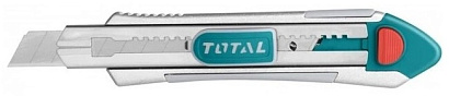 TG5121806 - "ТОТАL" Нож строительный PRO 185мм, лезвие 18мм.
