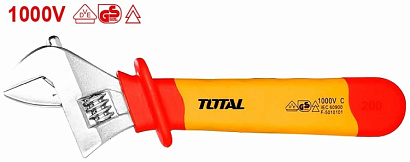 THIADW101 - "TOTAL" Изолированный разводной ключ INDUSTRIAL, 250мм, 1000V
