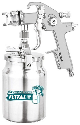 TAT11004 - "ТОТАL" Краскопульт пневматический INDUSTRIAL, нижний бочок, сопло 1.4мм