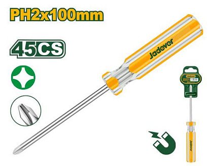JDSD6924, Jadever, Отвёртка крестовая 100мм PH2