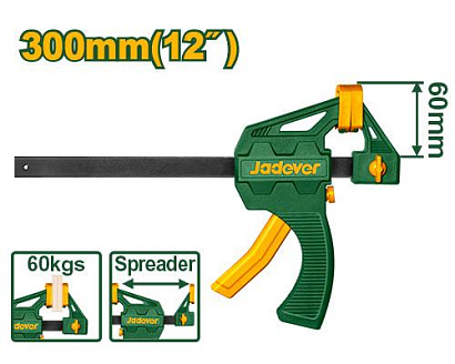 JDCP4312, Jadever, Струбцина тип пистолет 60х300мм.