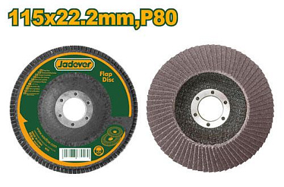 JDYL1303, Jadever, Лепестковый диск 115mm, P80
