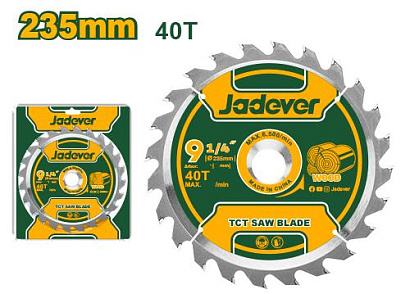 JDTC1K07, Jadever, Диск по дереву 235мм, 40 Зубьев