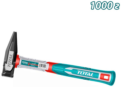 THMH621000 - "ТОТАL" Молоток кованный 1000гр, углеродистая сталь 45, рукоятка стекловолокно.