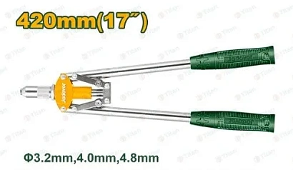 JDHR3517, Jadever, Заклепочник двуручный 420мм, 3.2mm,4mm,4.8mm.