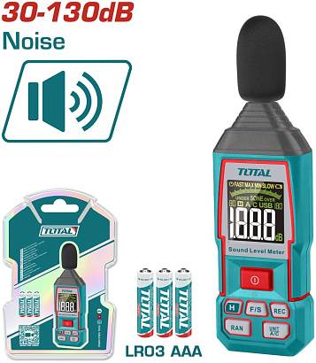 TETSL031 - "ТОТАL" Цифровой шумометр 30-130 дБ