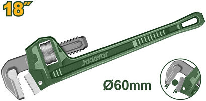 JDPW1118, Jadever, Ключ трубный, самозажимной 60мм