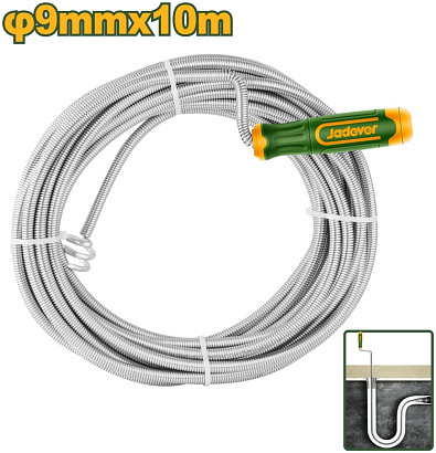 JDDD2310, Jadever, Трос сантехнический 9х10м