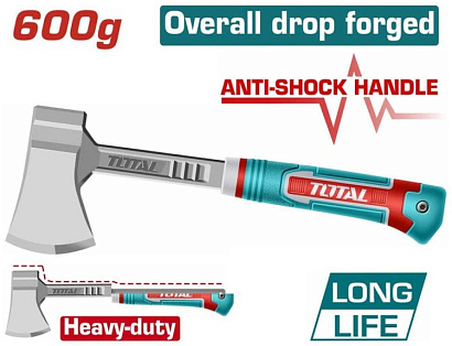 THAX061600L - "ТОТАL" Топор литой кованный 600гр.