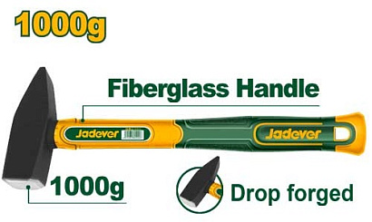 JDHM1310, Jadever, Молоток 1000гр, ручка из стекловокна