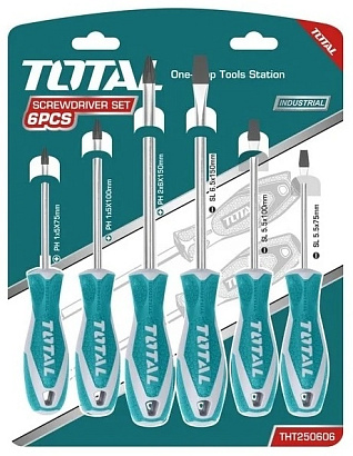 THT250606 - "TOTAL" Набор отвёрток 6шт