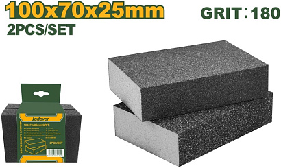 JDUK2503, Jadever, Абразивный шлифовальный блок мерлон 100*70*25 мм Зернистость: 180 Подходит для ме