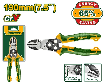 JDPL3768, Jadever, Бокорезы усиленные 65% 190мм.