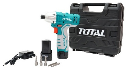 TIRLI1201 - "ТОТАL" Аккумуляторный импульсный шуруповёрт 12V, 1.5Ач.